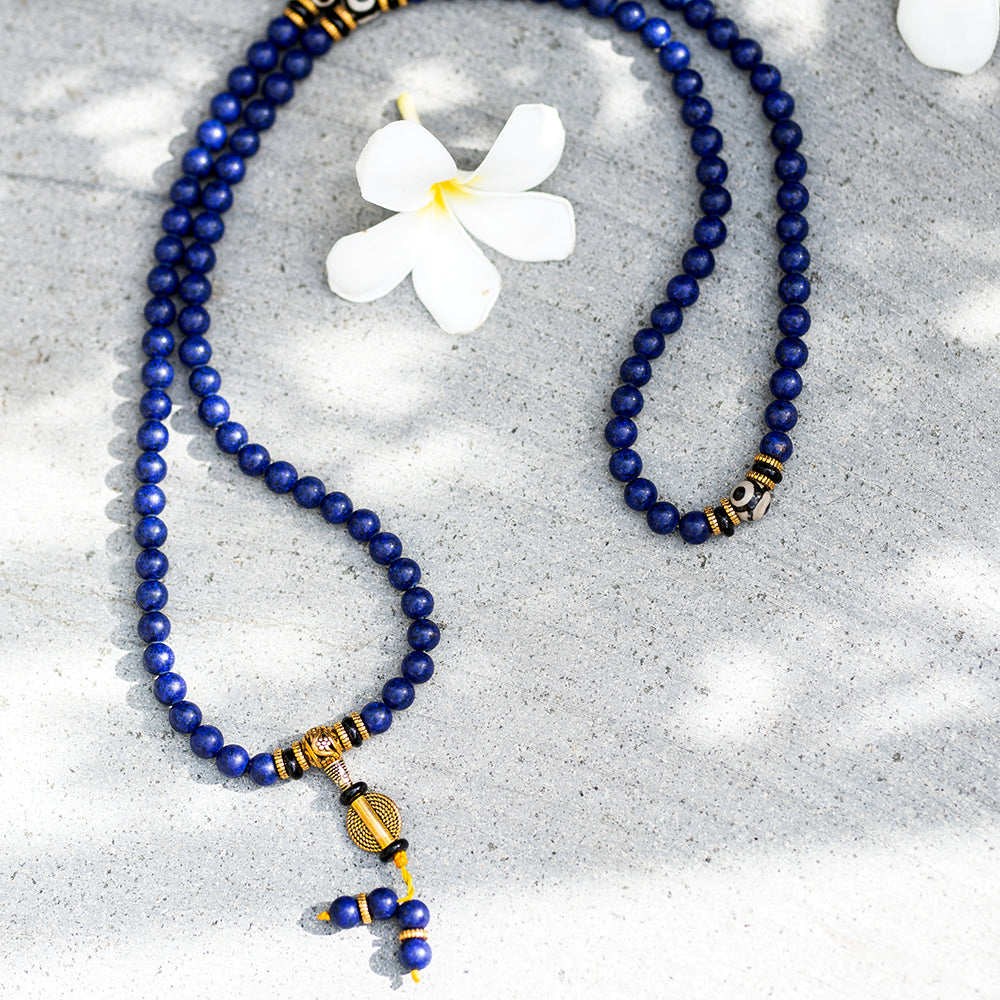 Lapis Lazuli Buddha Bead Strings