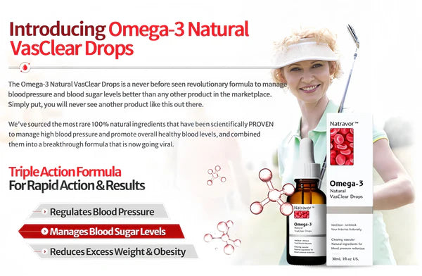 Omega-3 Natural VasClear Drops